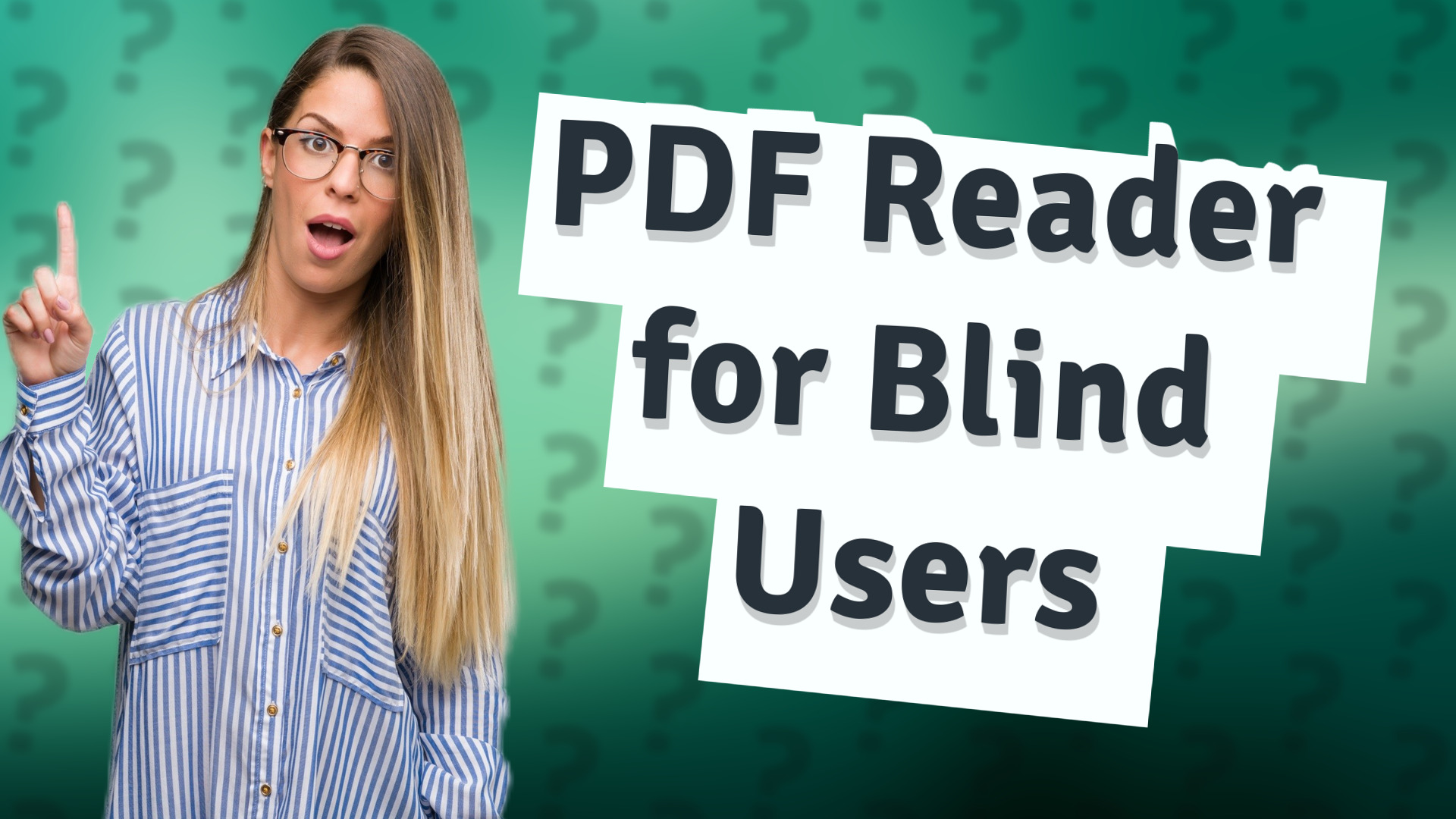 PDF Reader for Blind Users