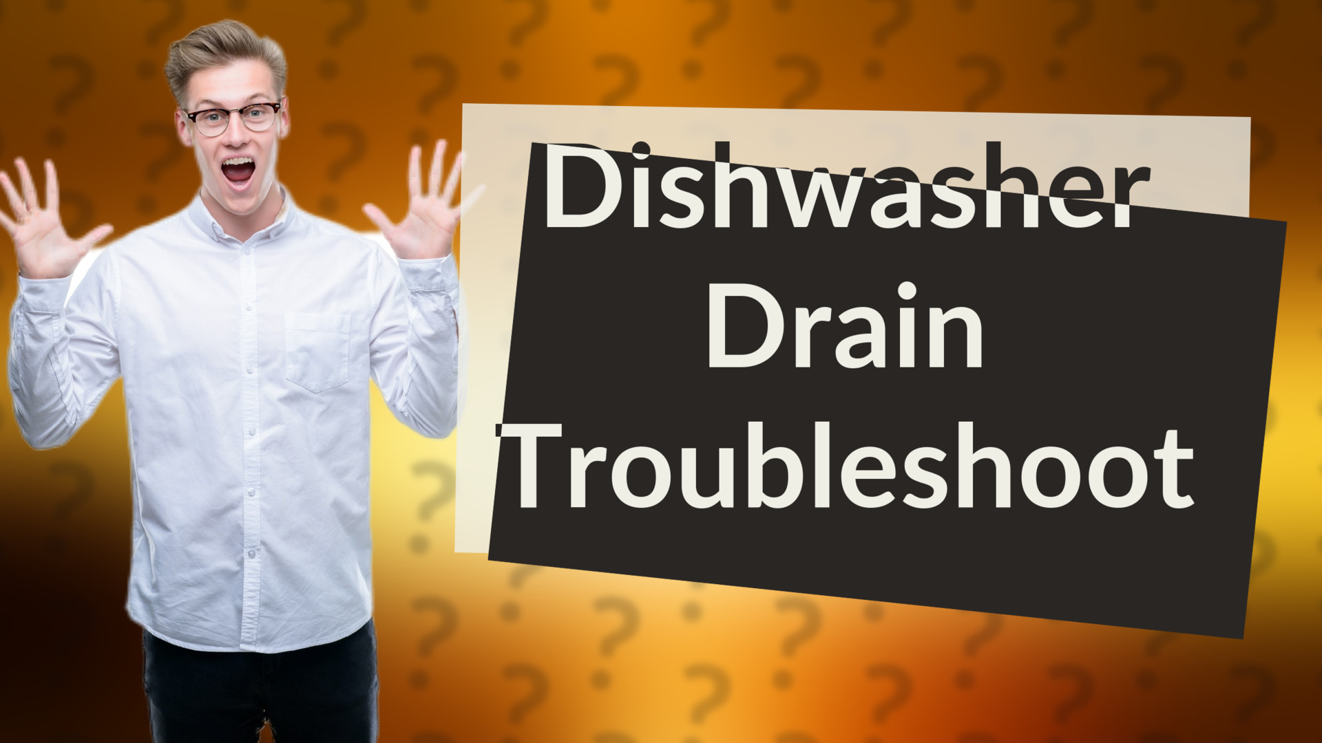 Dishwasher Drain Troubleshoot
