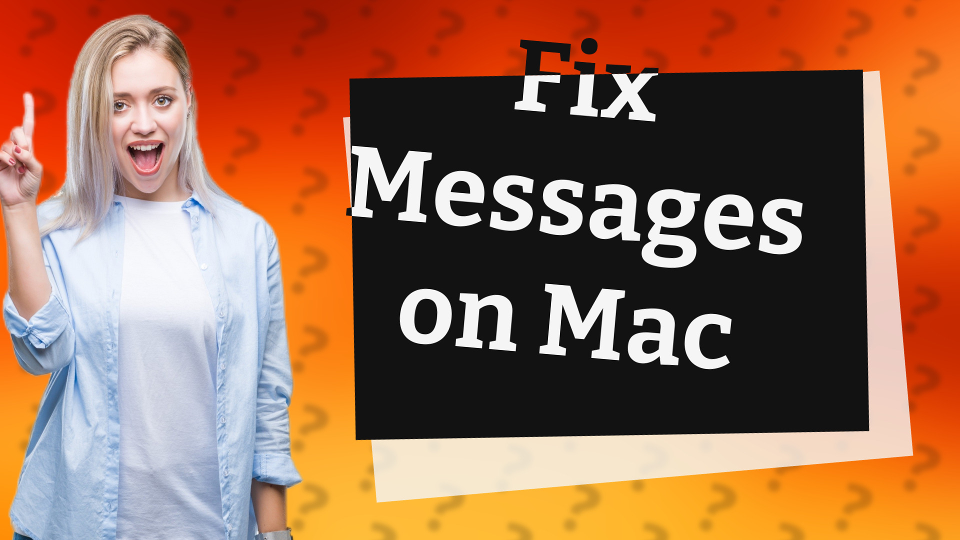 Fix Messages on Mac