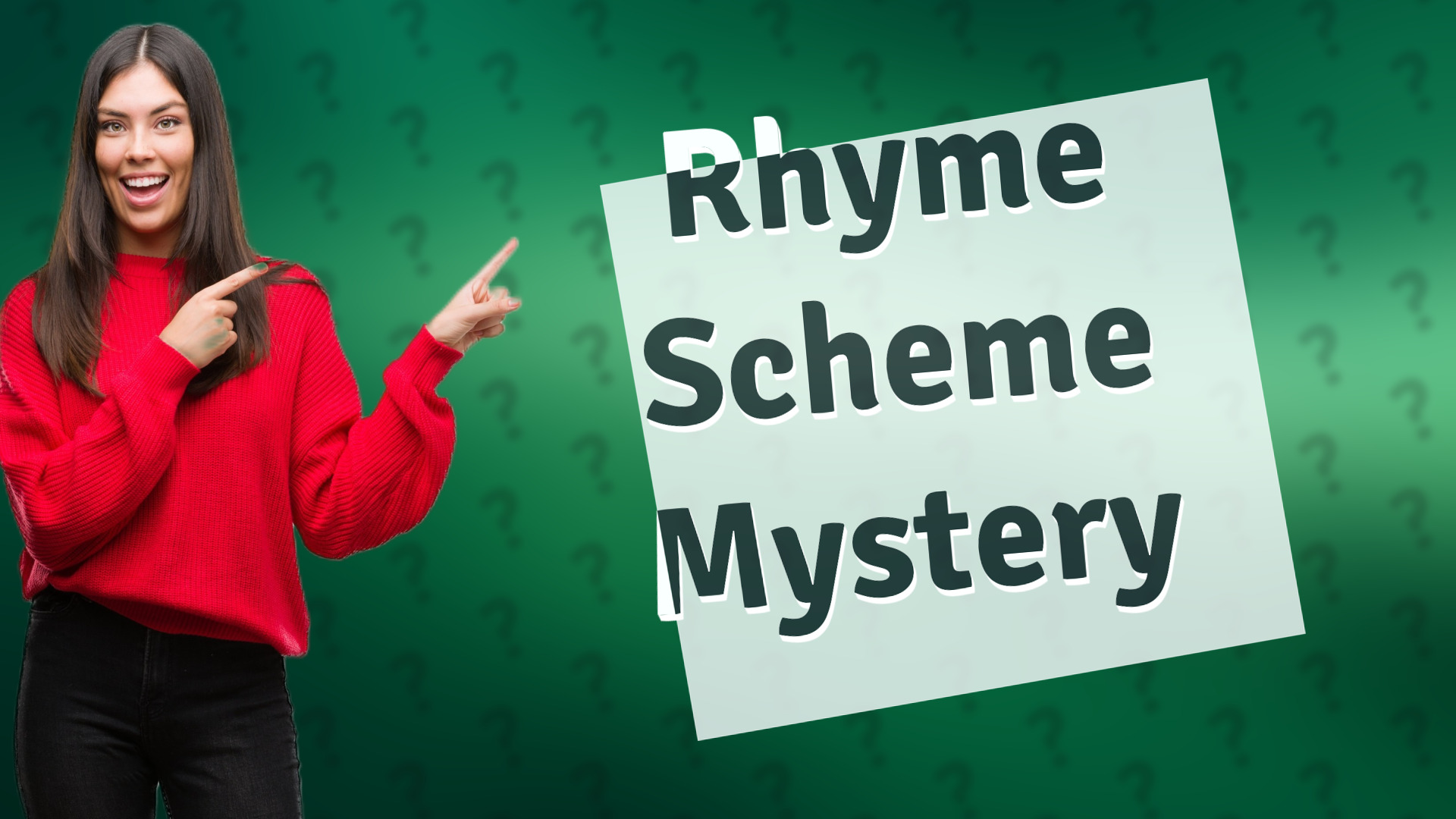Rhyme Scheme Mystery