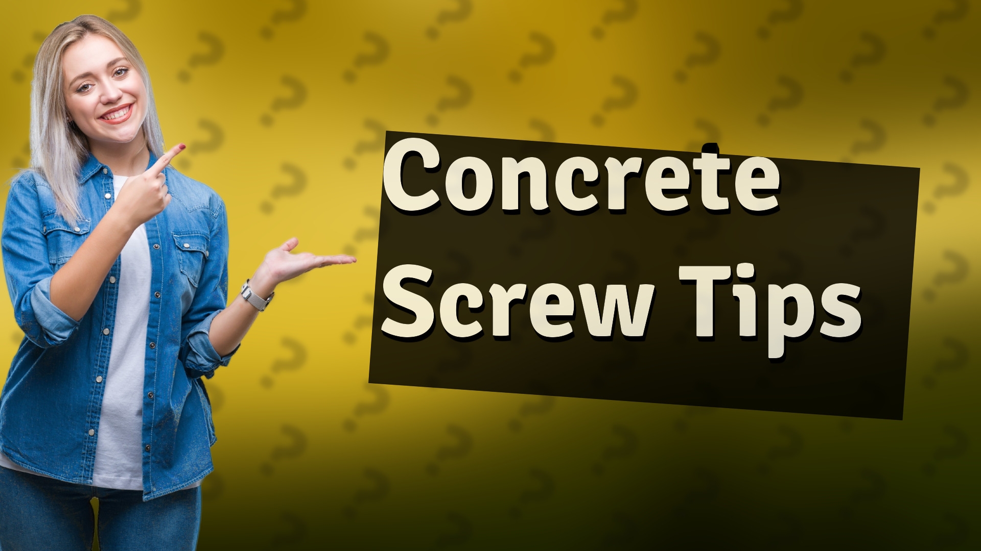 Concrete Screw Tips