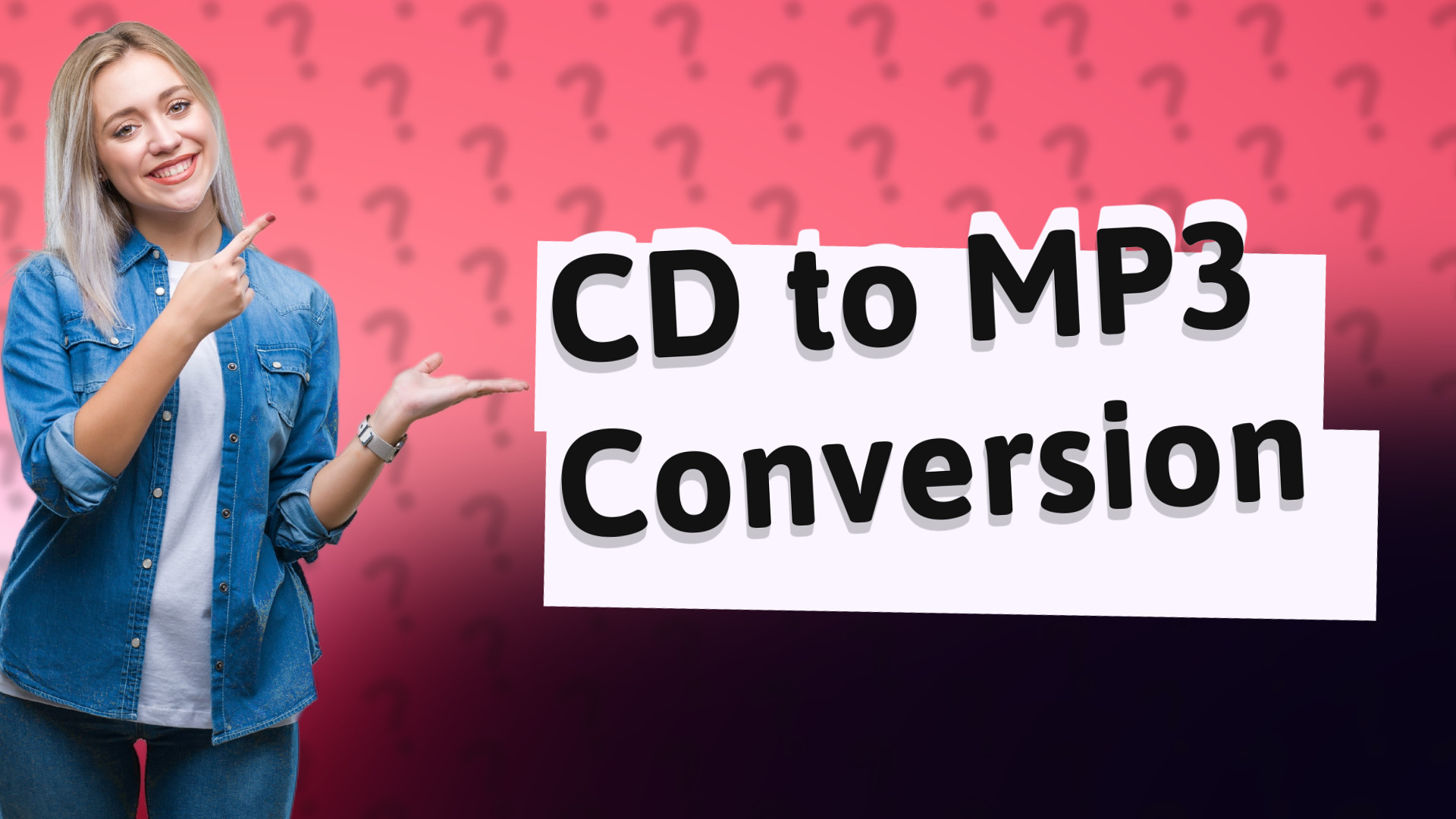 CD to MP3 Conversion