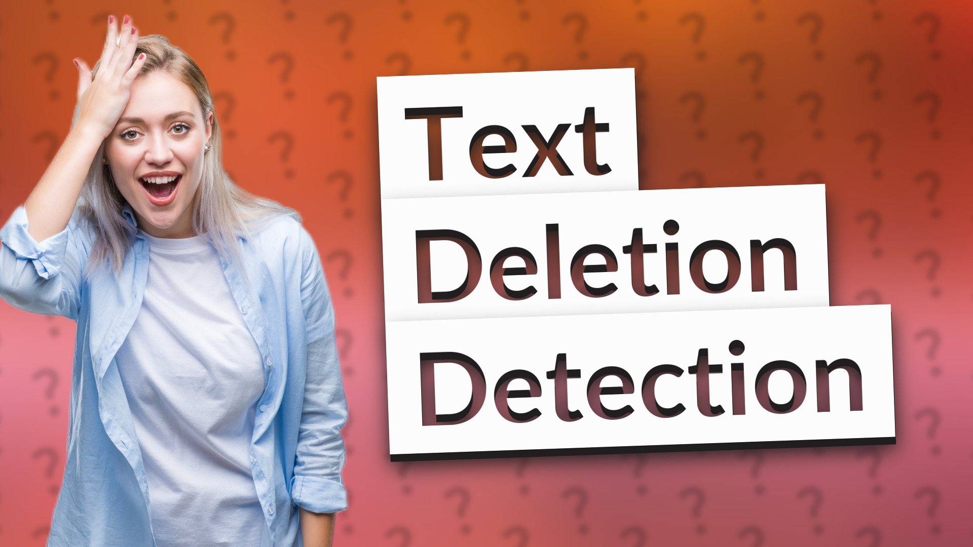 Text Deletion Detection