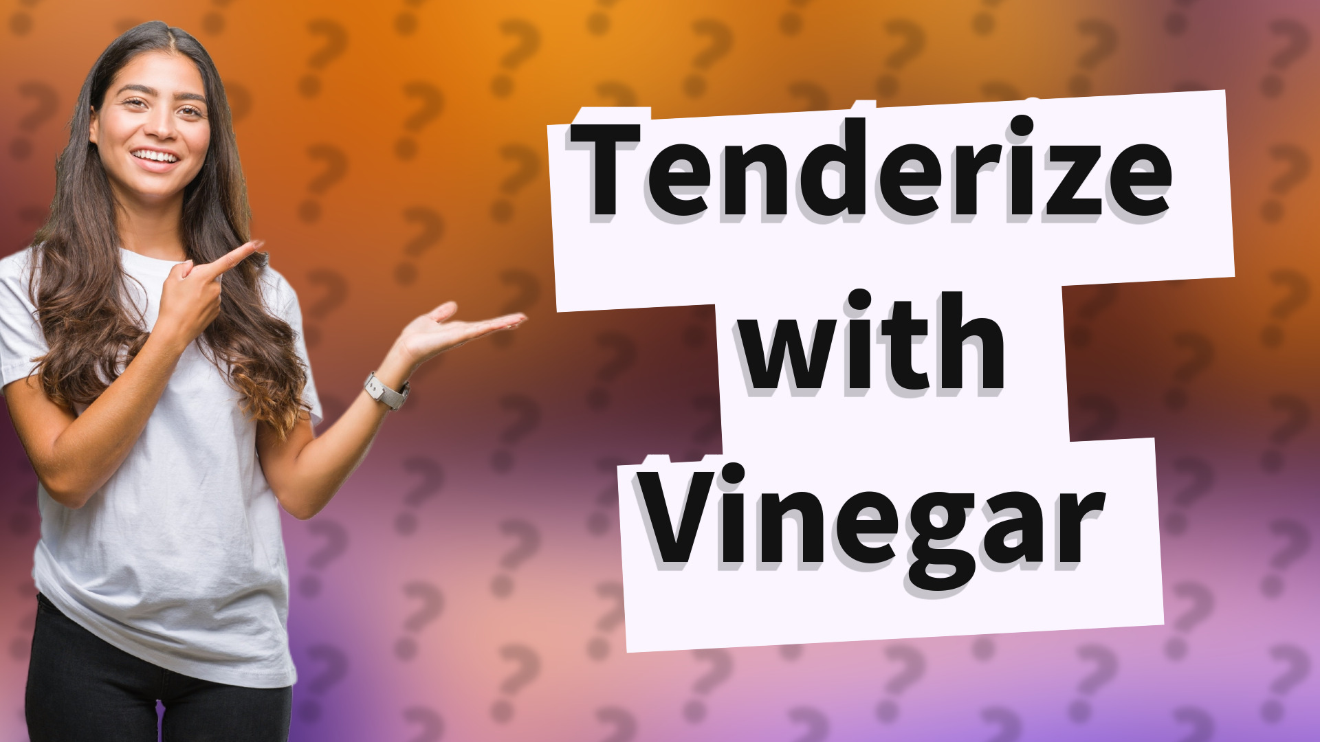 Tenderize with Vinegar