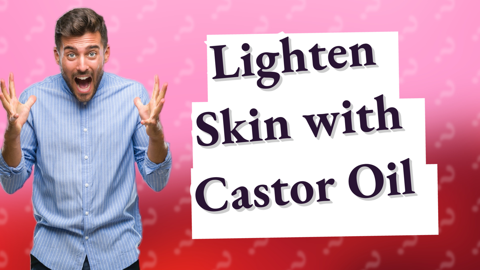 Lighten Skin with Castor Oil