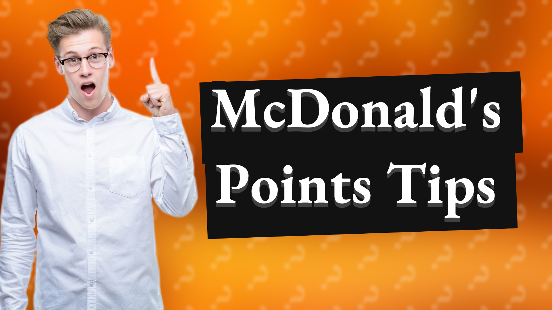 McDonald's Points Tips