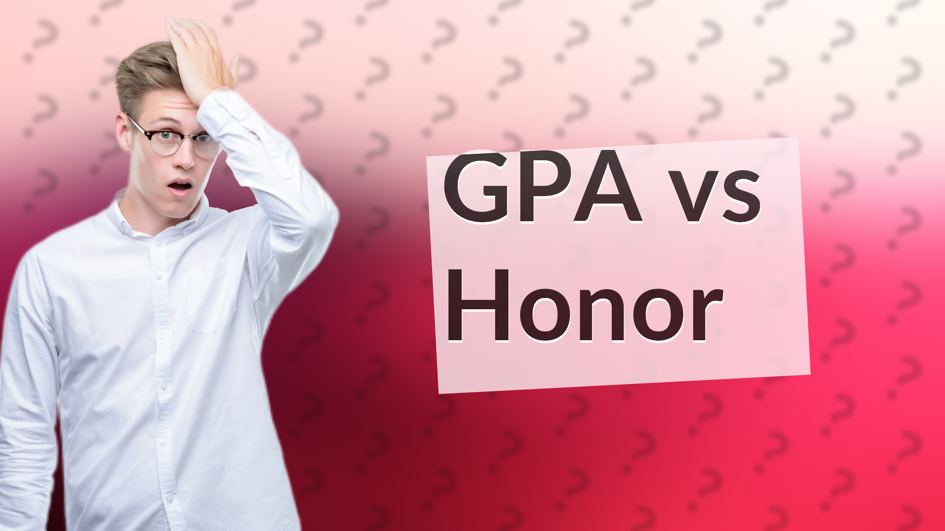 GPA vs Honor