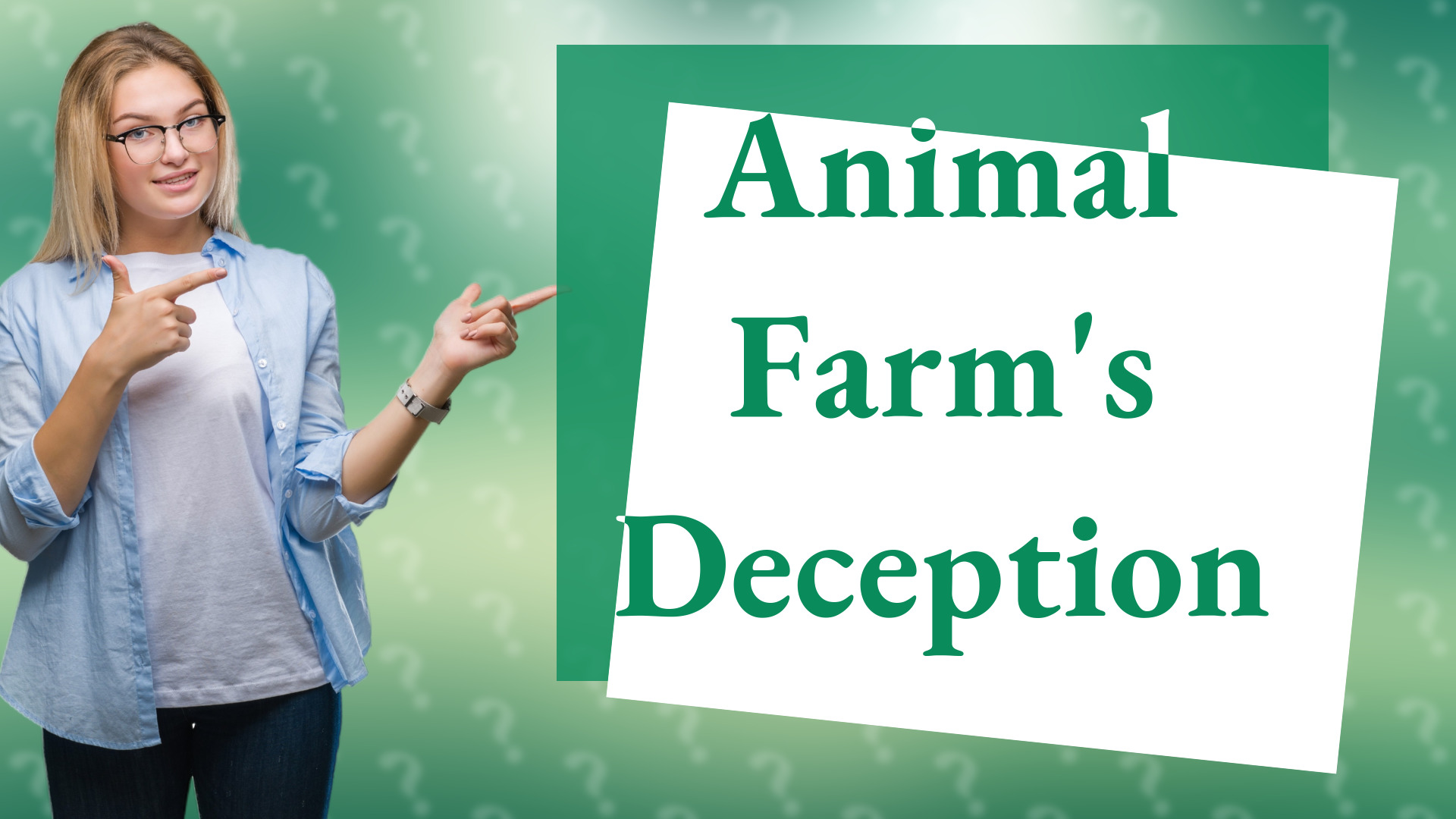 Animal Farm's Deception