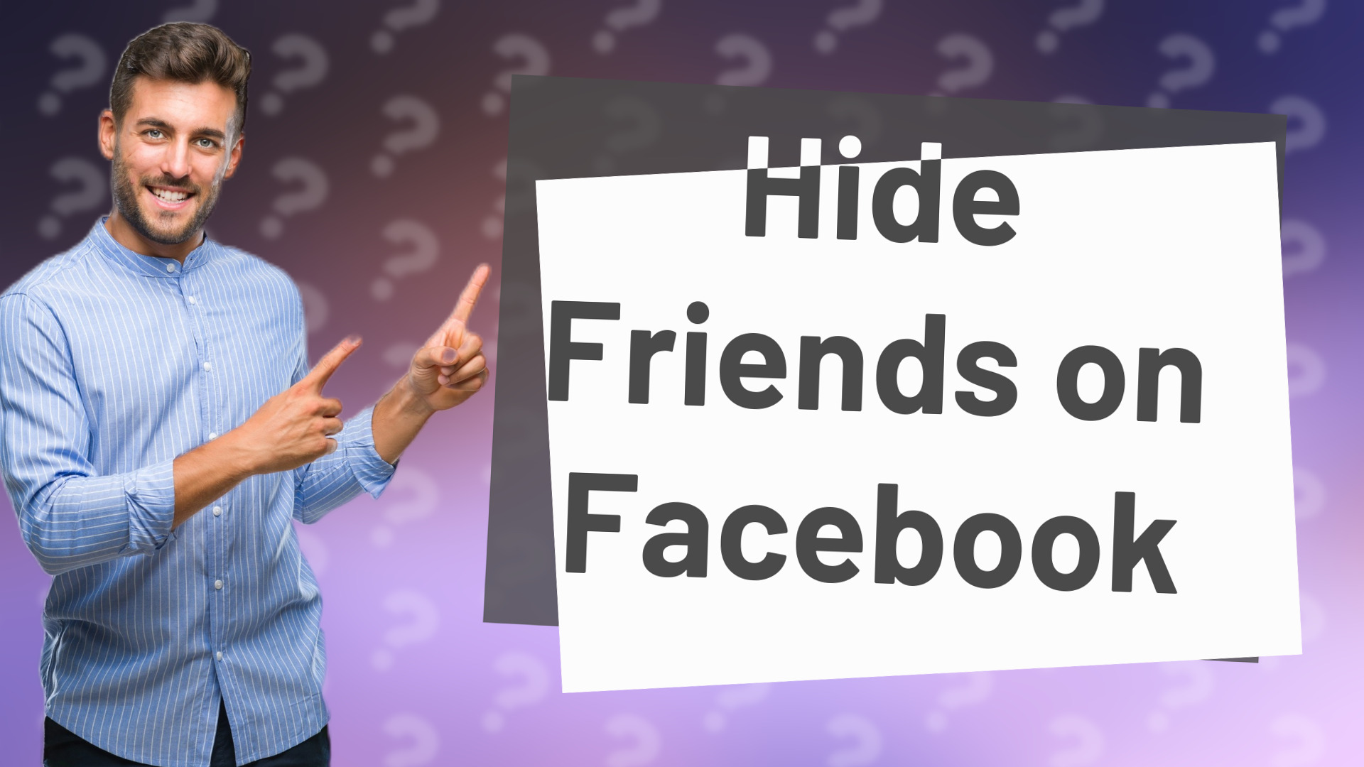 Hide Friends on Facebook