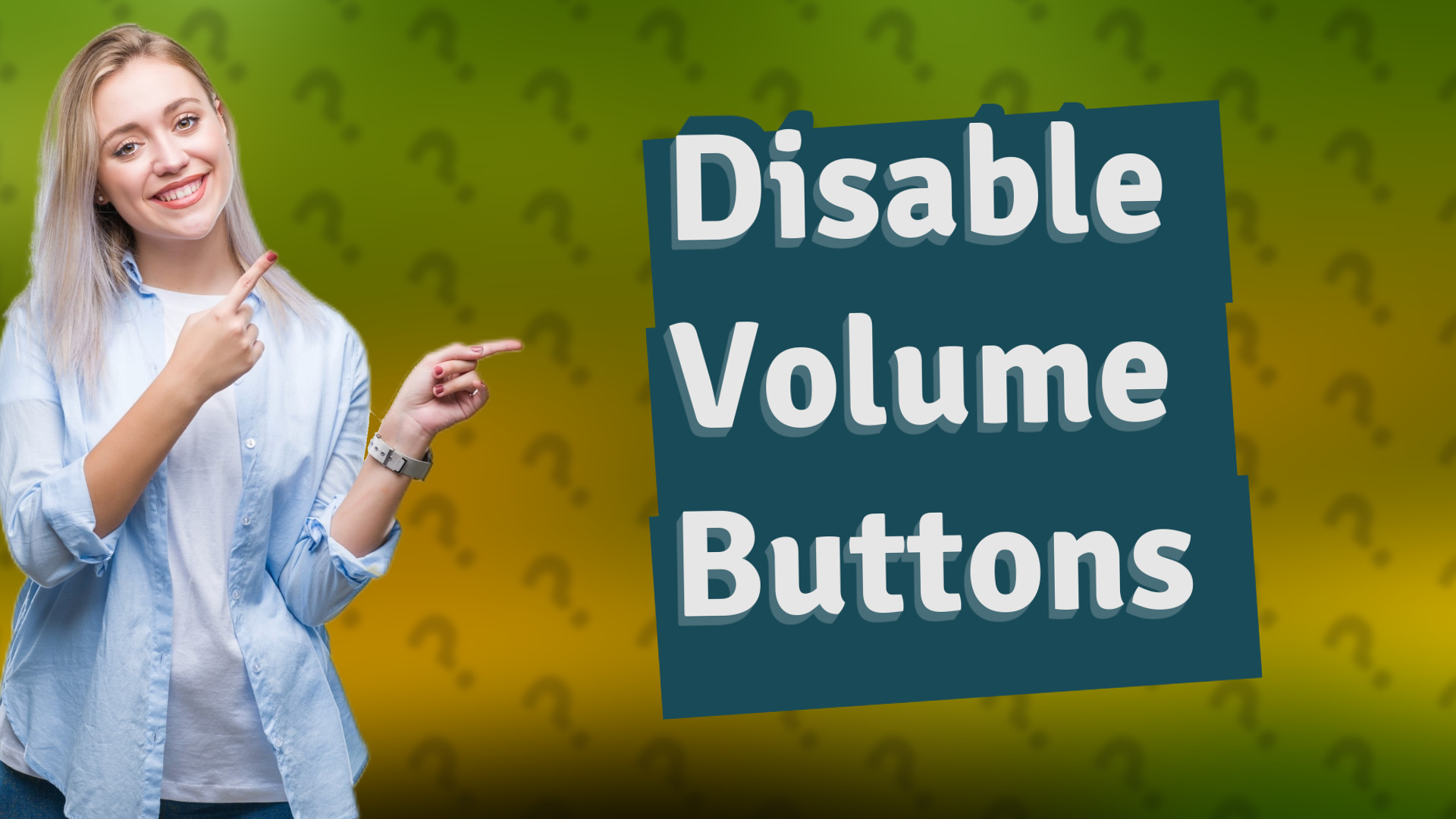 Disable Volume Buttons