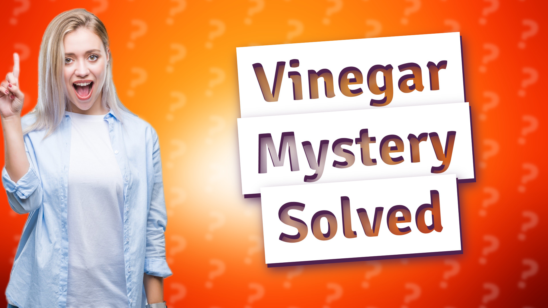 Vinegar Mystery Solved