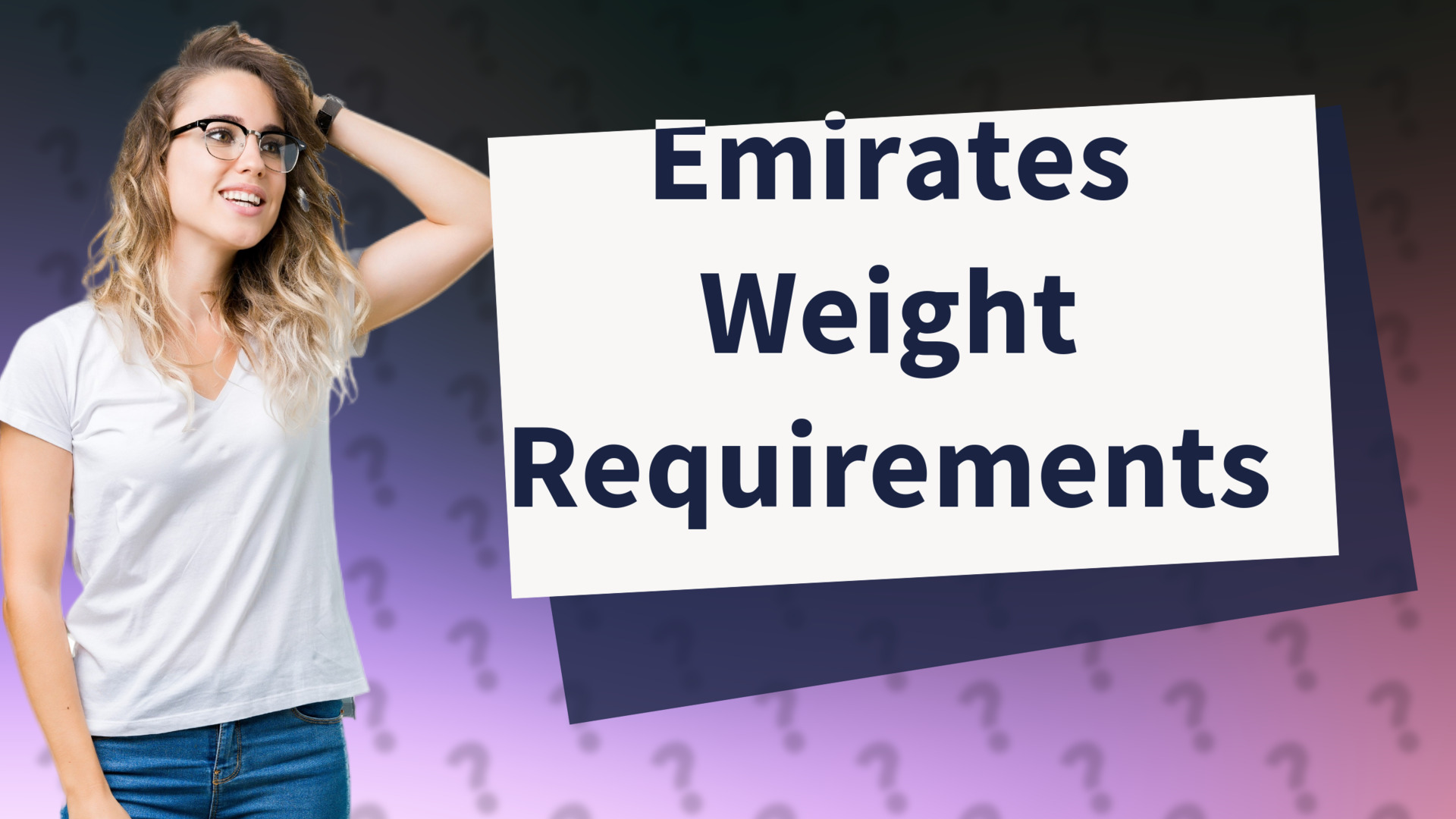 Emirates Weight Requirements