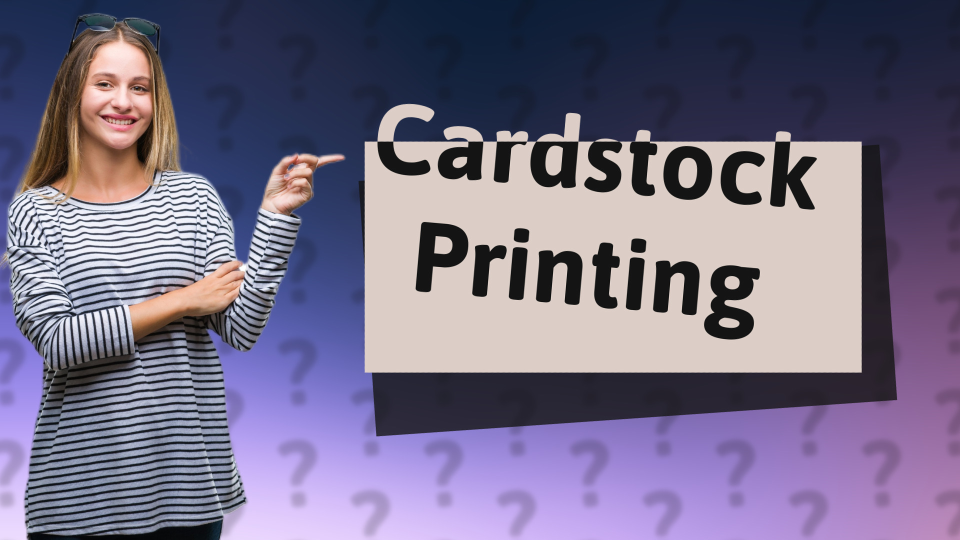 Cardstock Printing