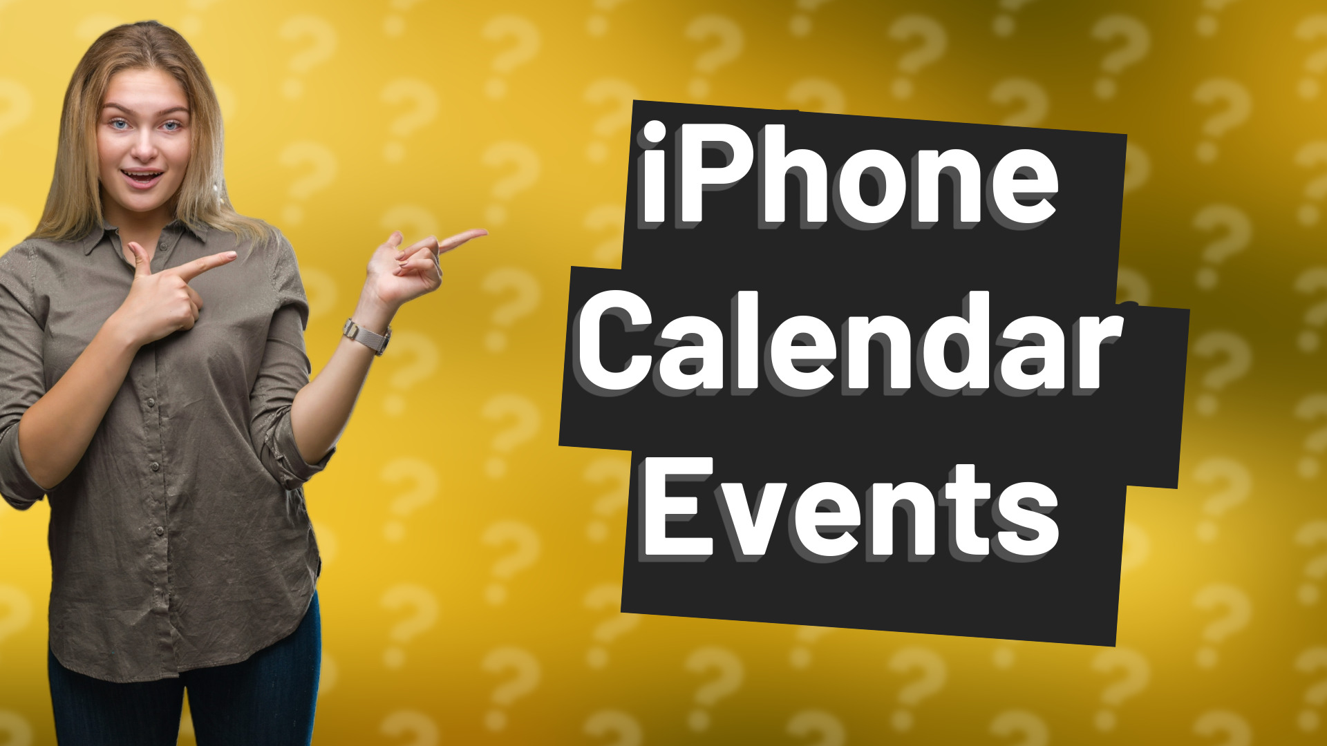iPhone Calendar Events