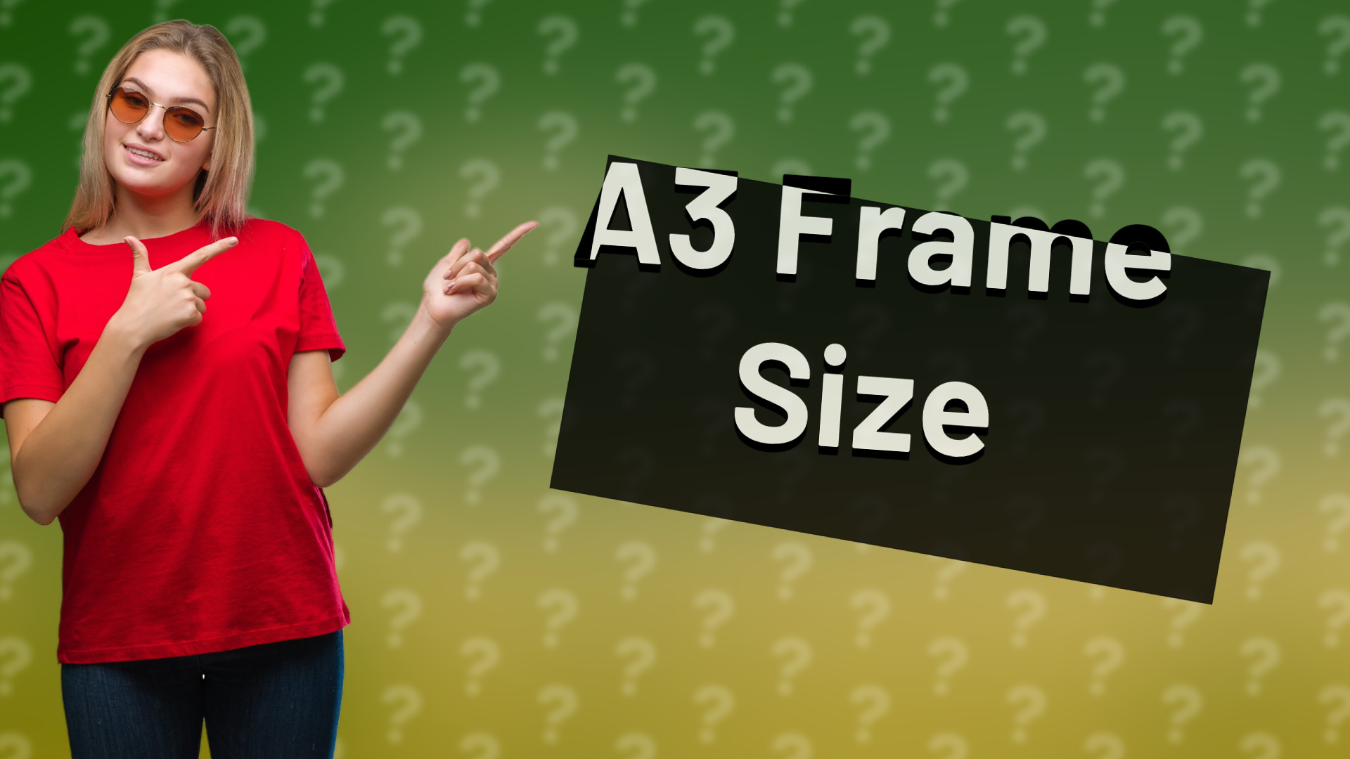 A3 Frame Size