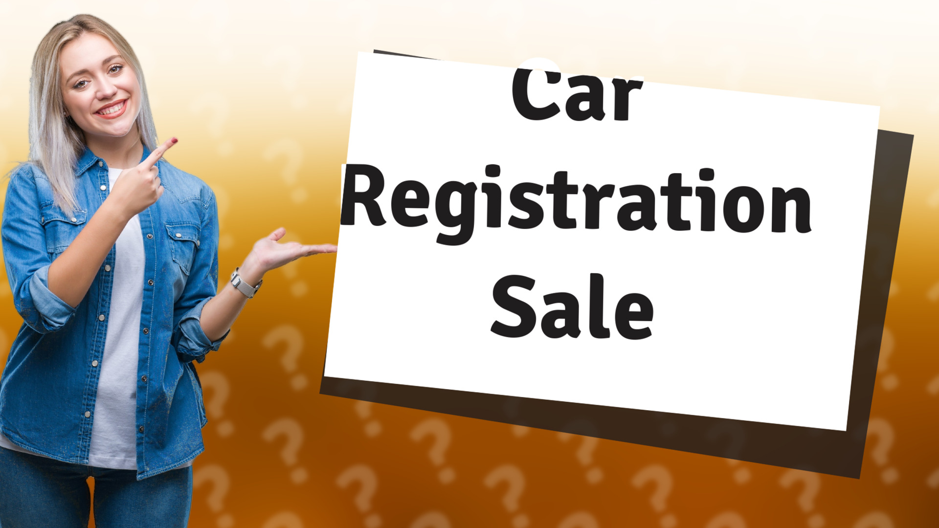 Car Registration Sale