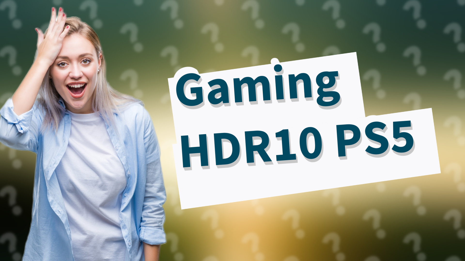 Gaming HDR10 PS5