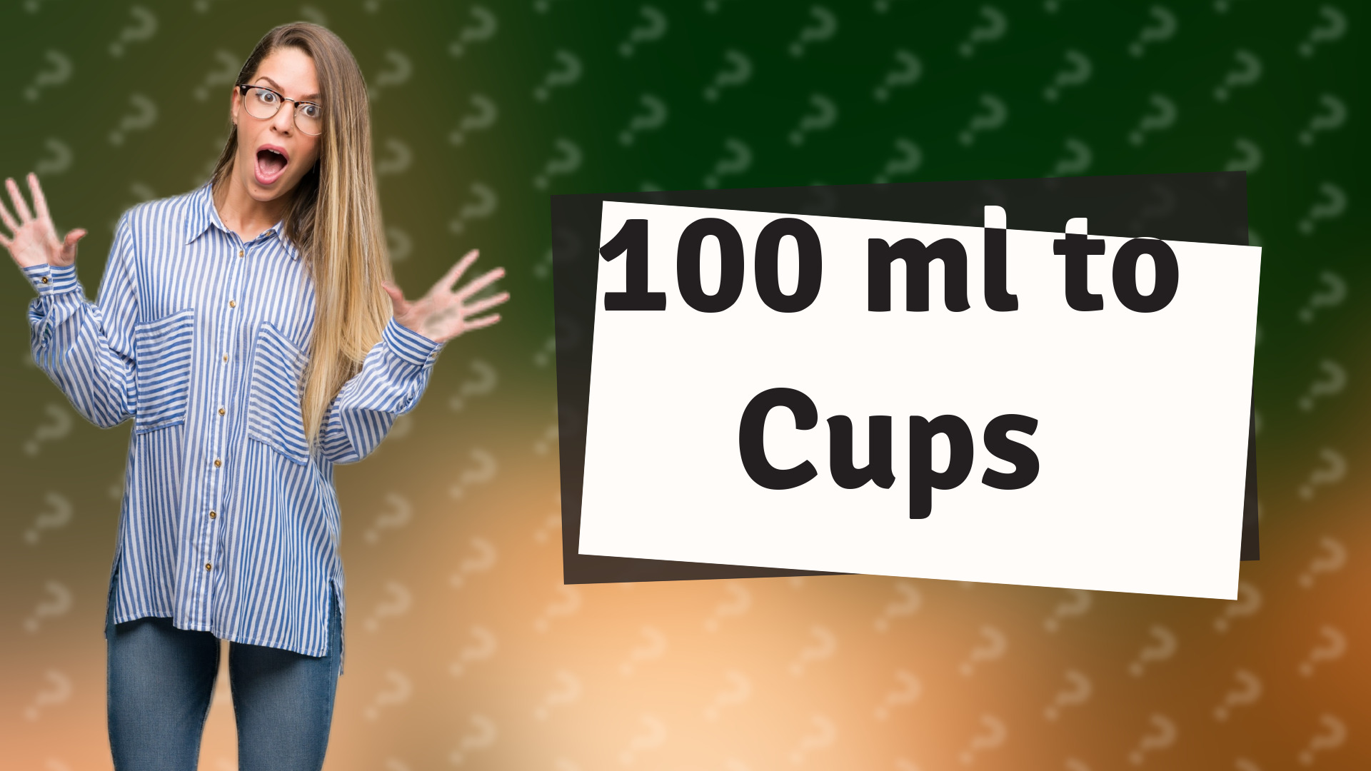 100 ml to Cups