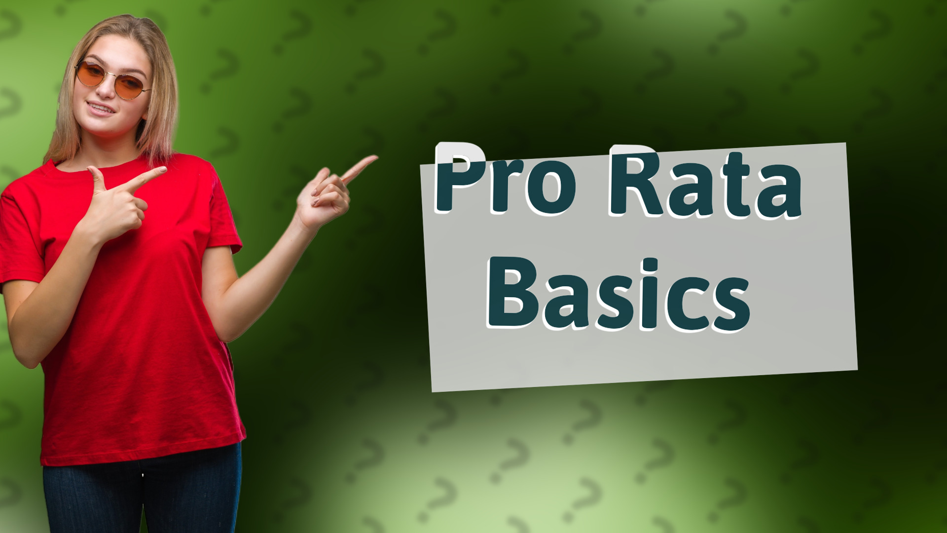 Pro Rata Basics