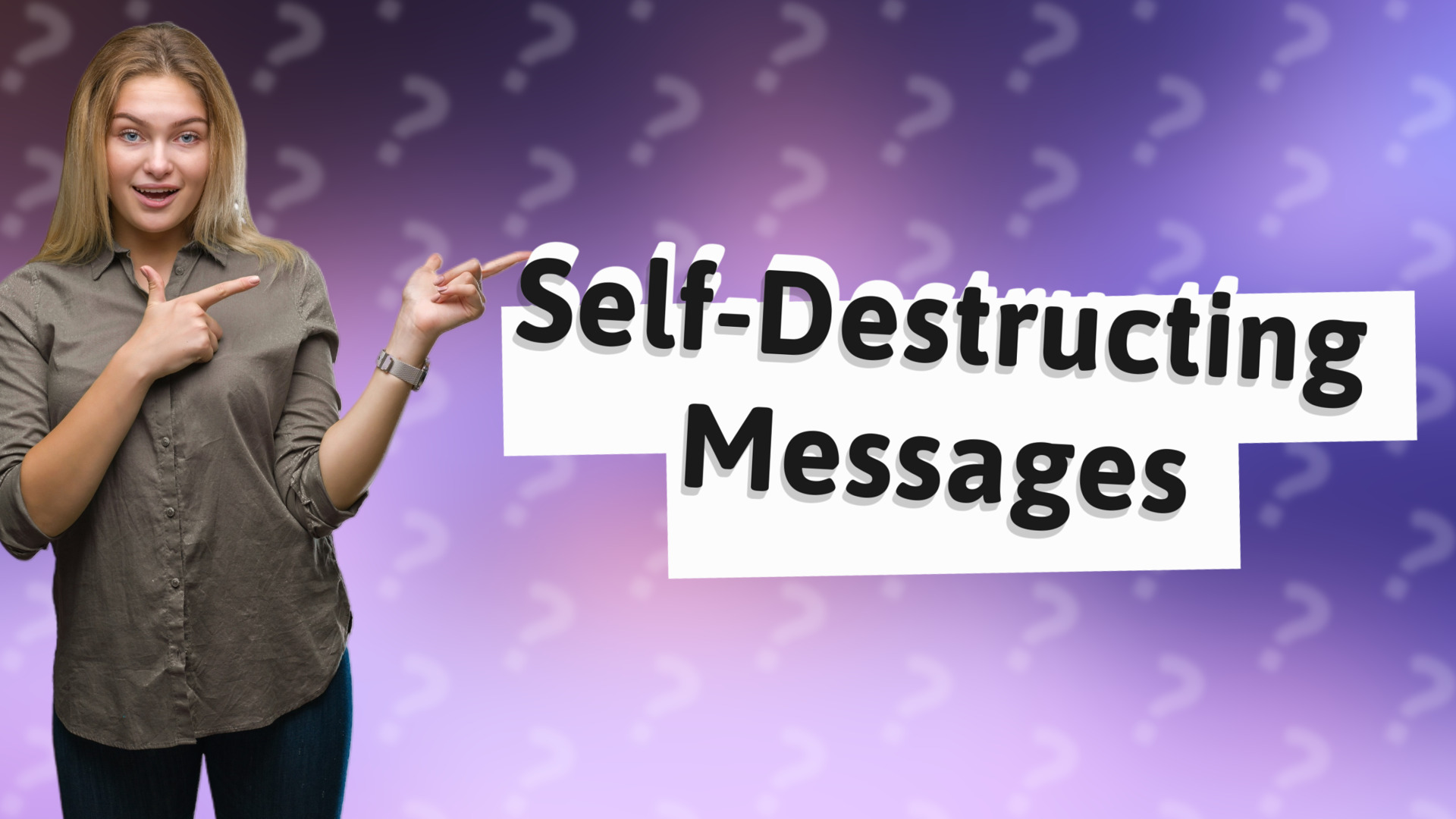 Self-Destructing Messages