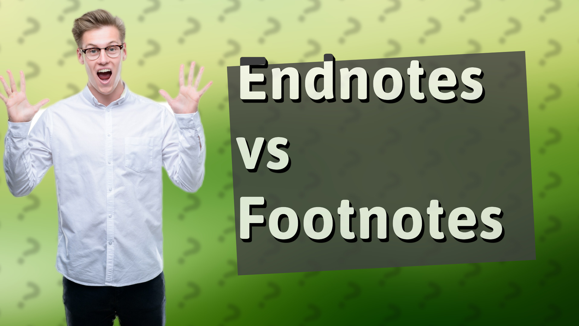 Endnotes vs Footnotes