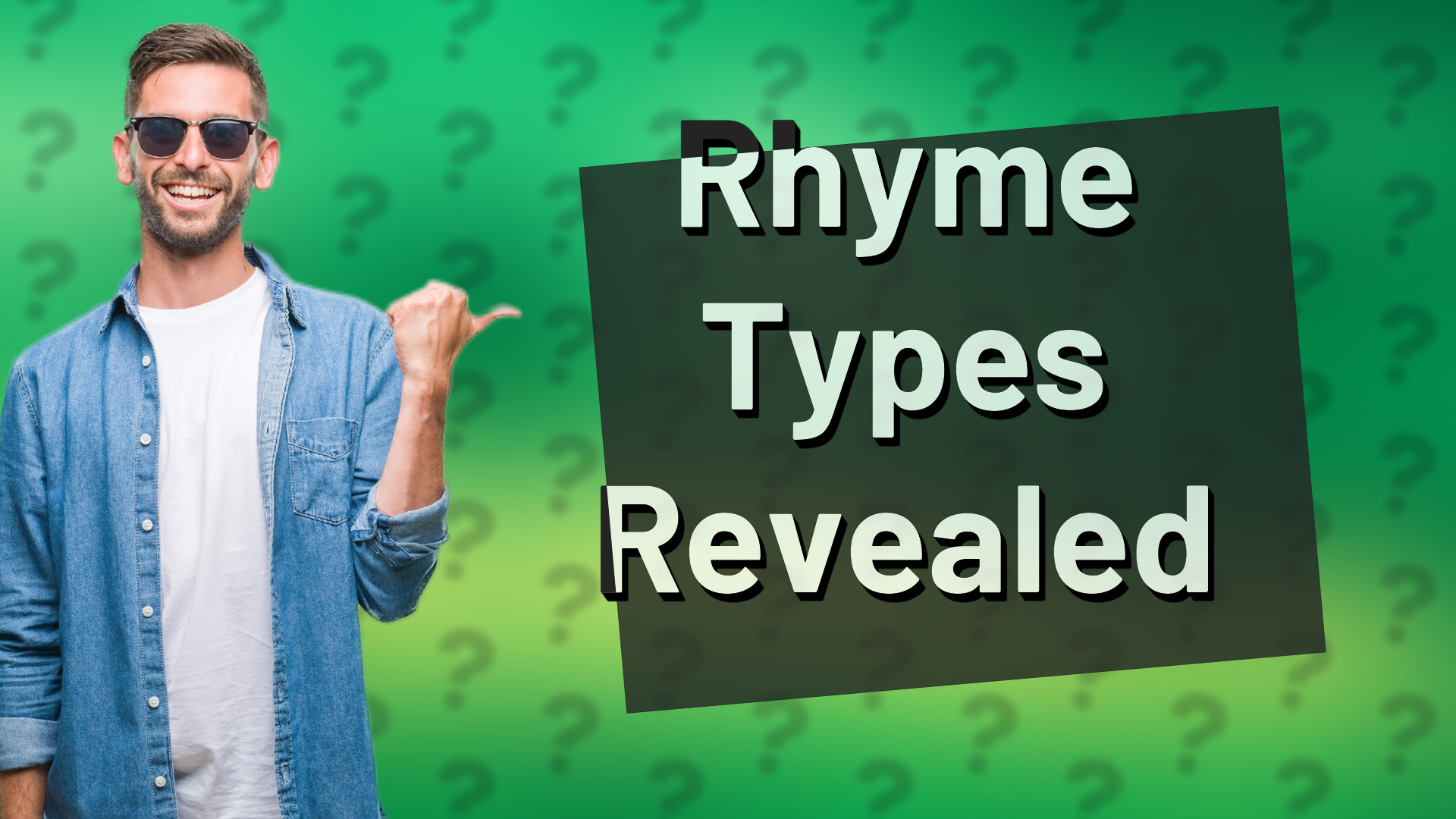Rhyme Types Revealed
