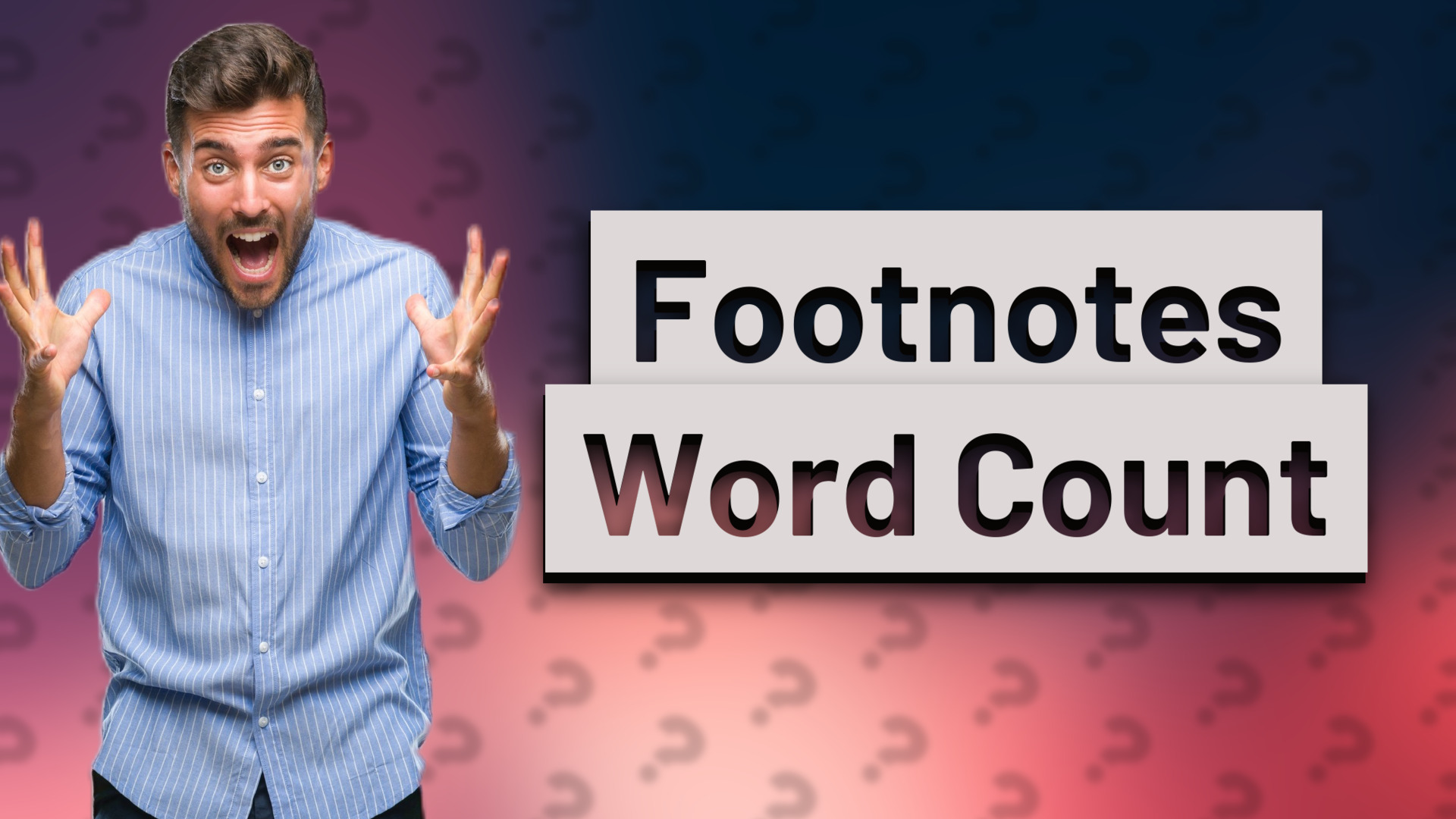 Footnotes Word Count
