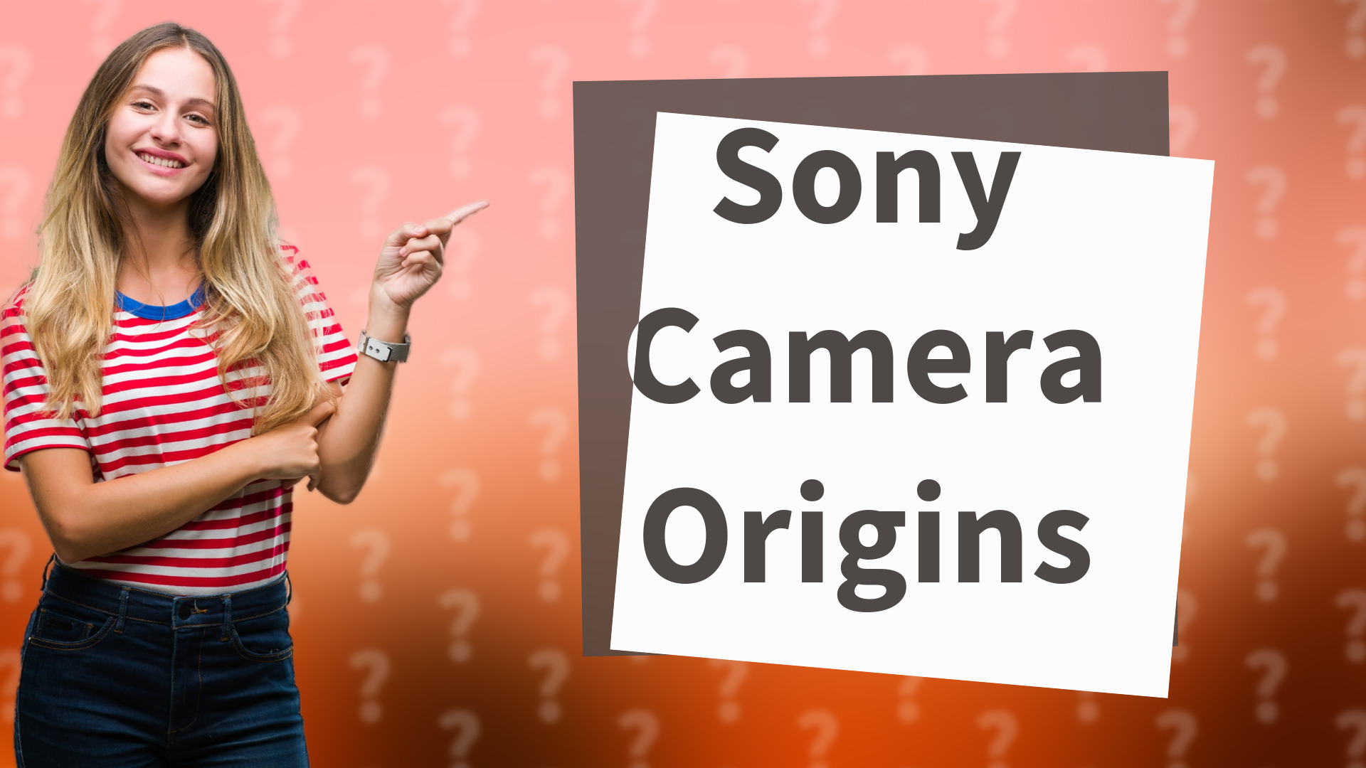 Sony Camera Origins