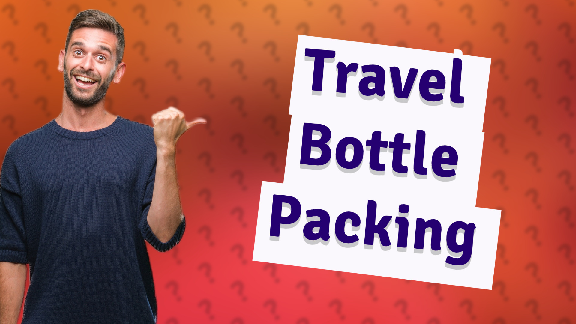 Travel Bottle Packing