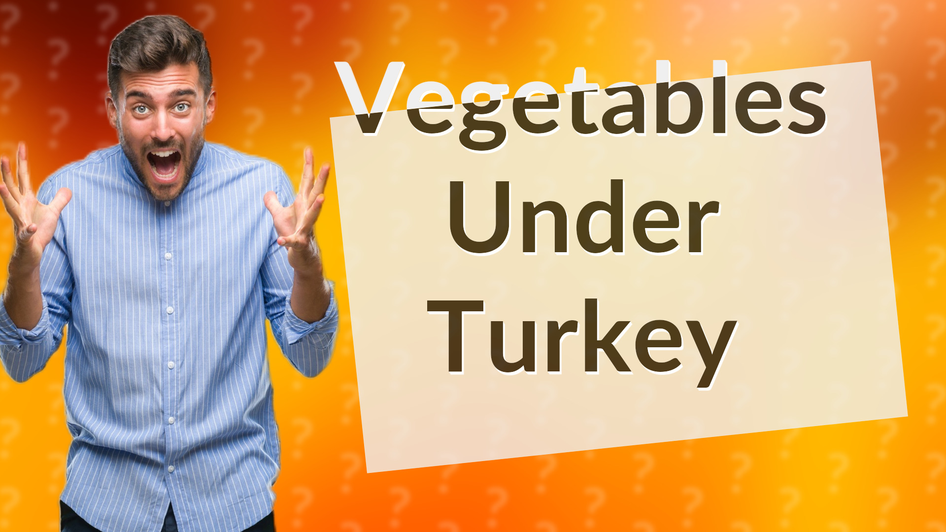 Vegetables Under Turkey