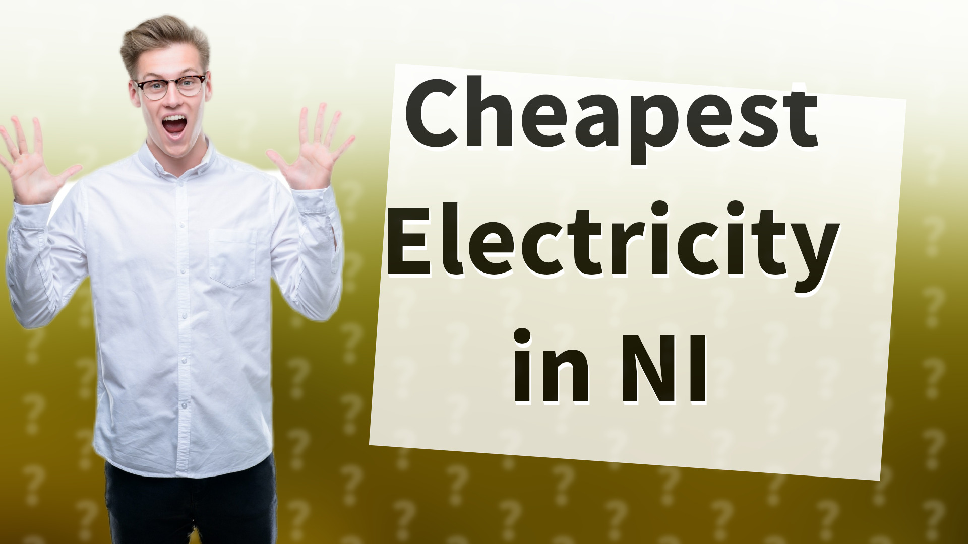 Cheapest Electricity in NI