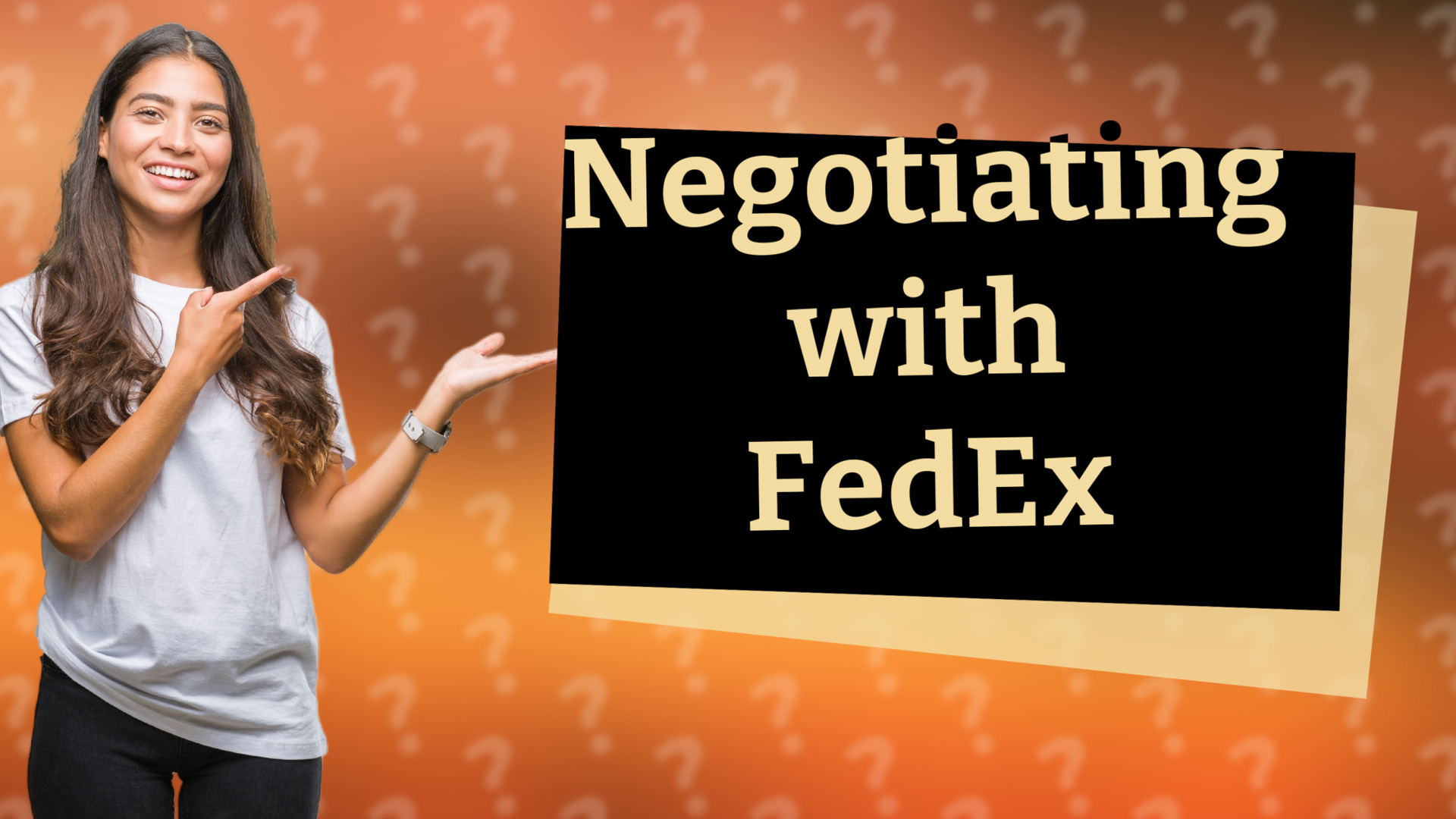 Negotiating with FedEx