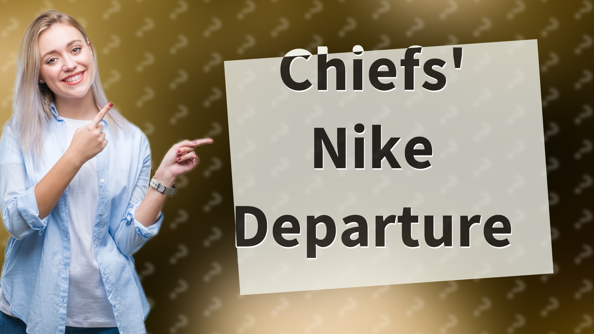 Chiefs' Nike Departure