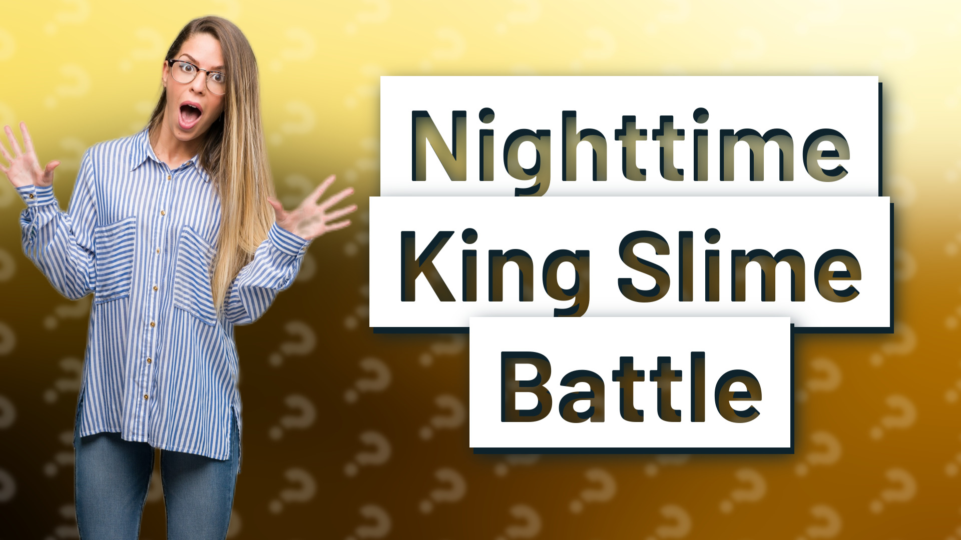 Nighttime King Slime Battle