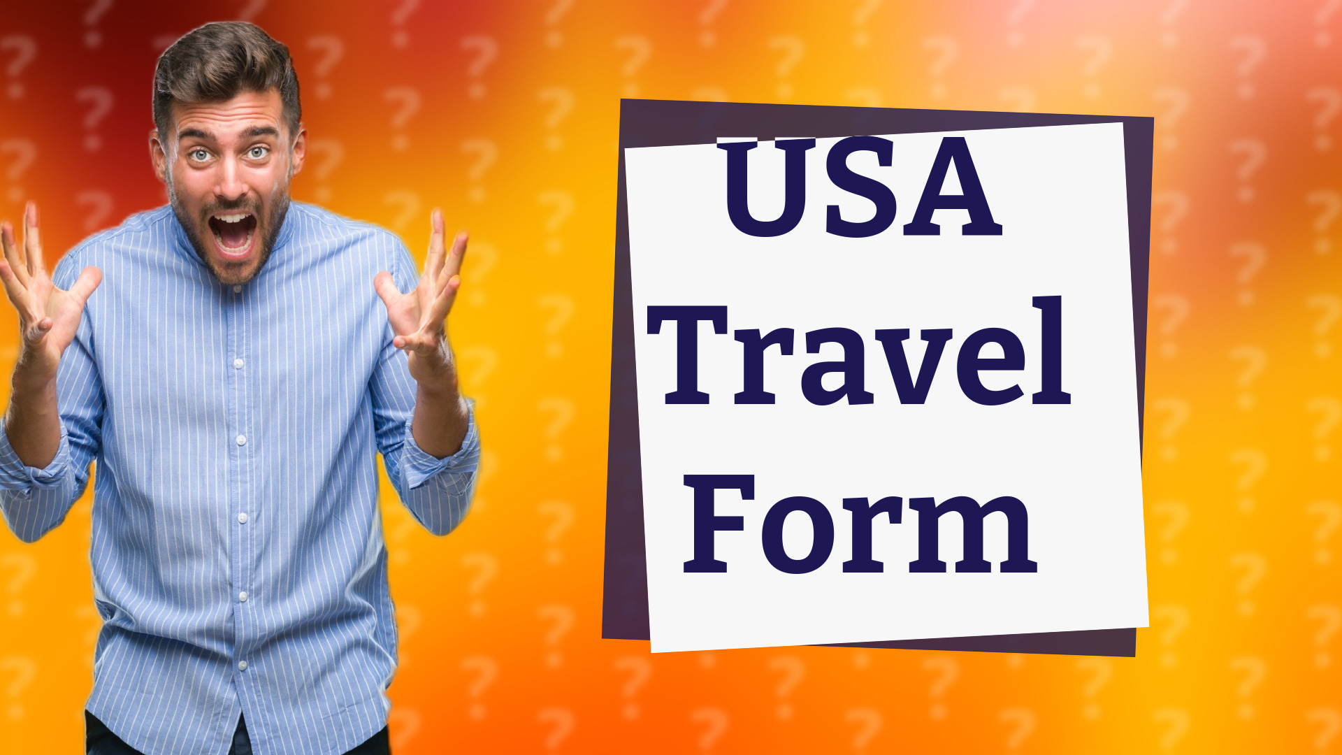 USA Travel Form