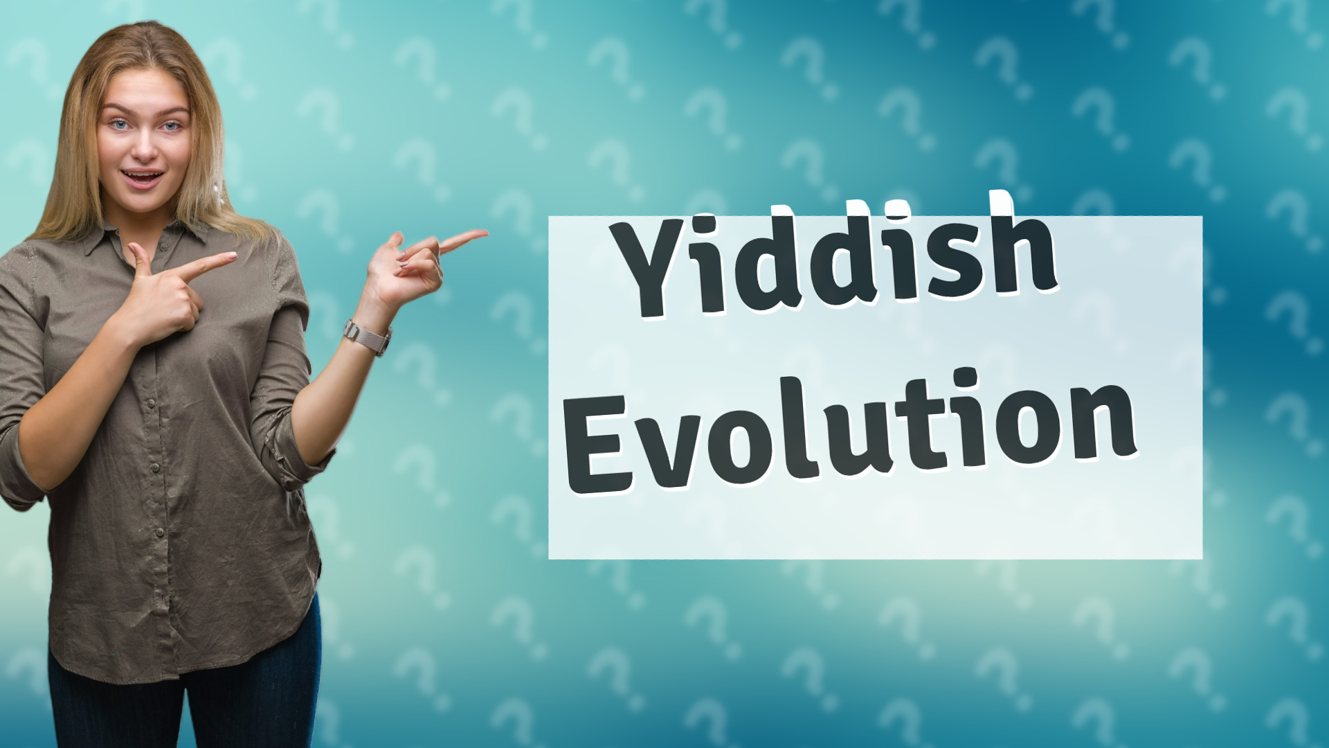 Yiddish Evolution