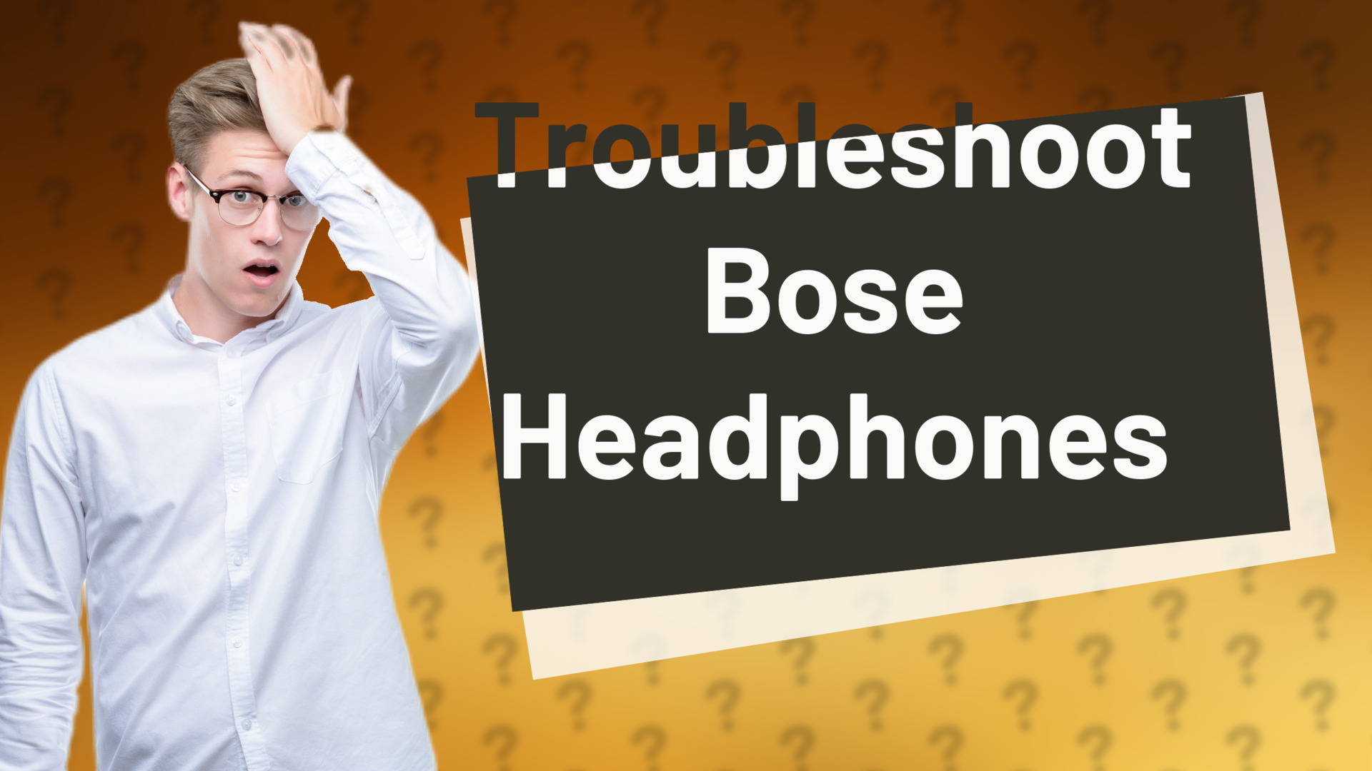 Troubleshoot Bose Headphones