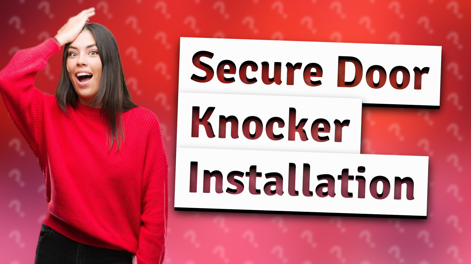 Secure Door Knocker Installation