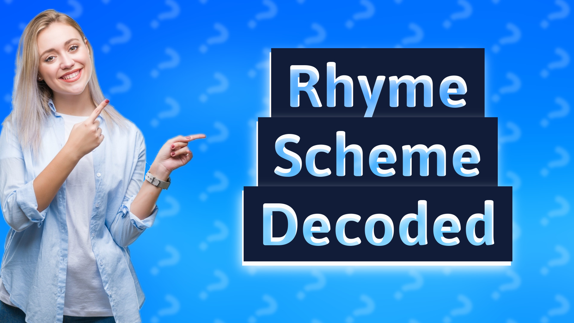 Rhyme Scheme Decoded
