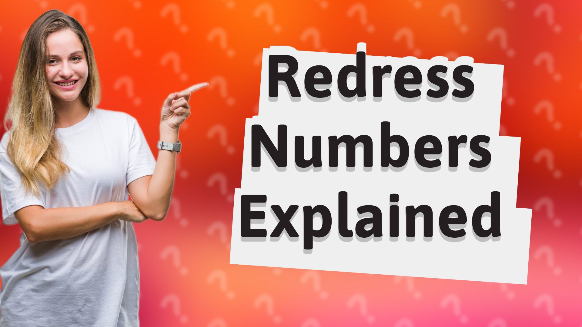 Redress Numbers Explained