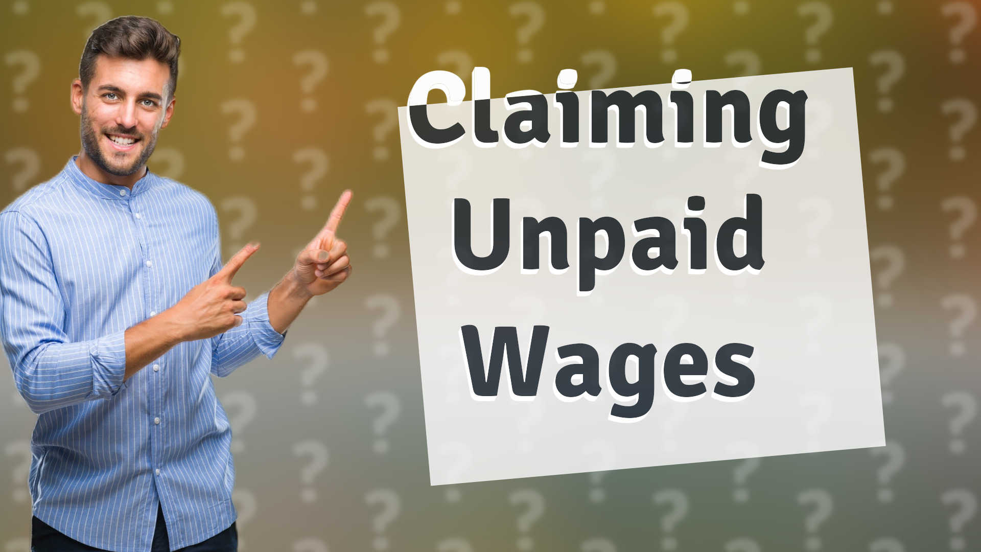 Claiming Unpaid Wages