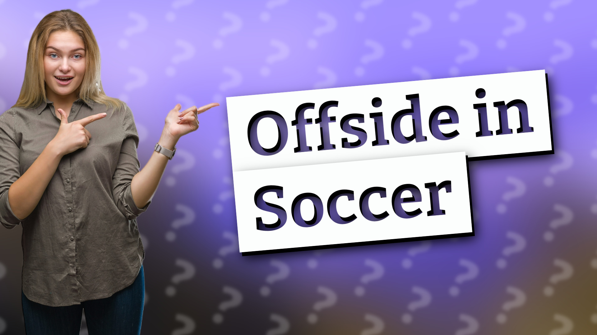 Offside in Soccer