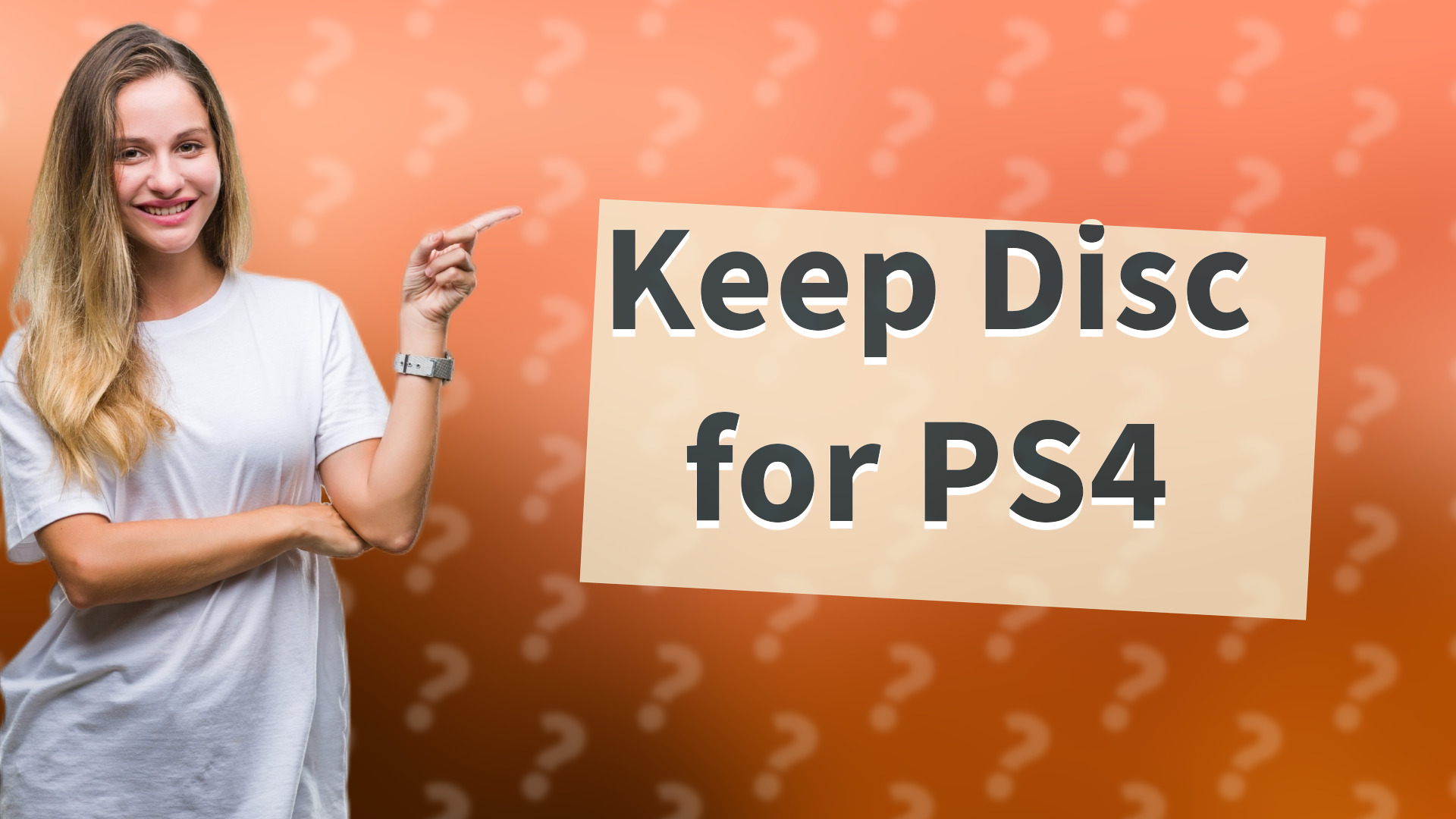 Keep Disc for PS4