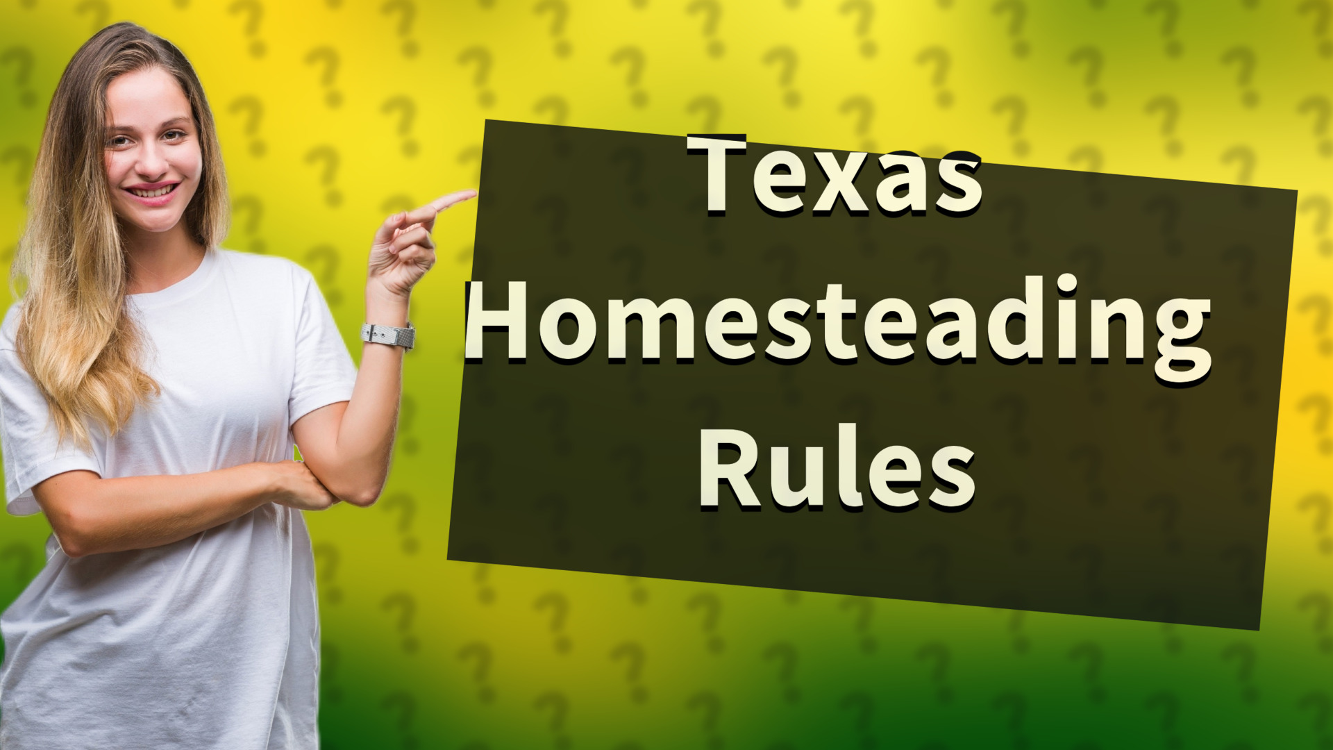 Texas Homesteading Rules