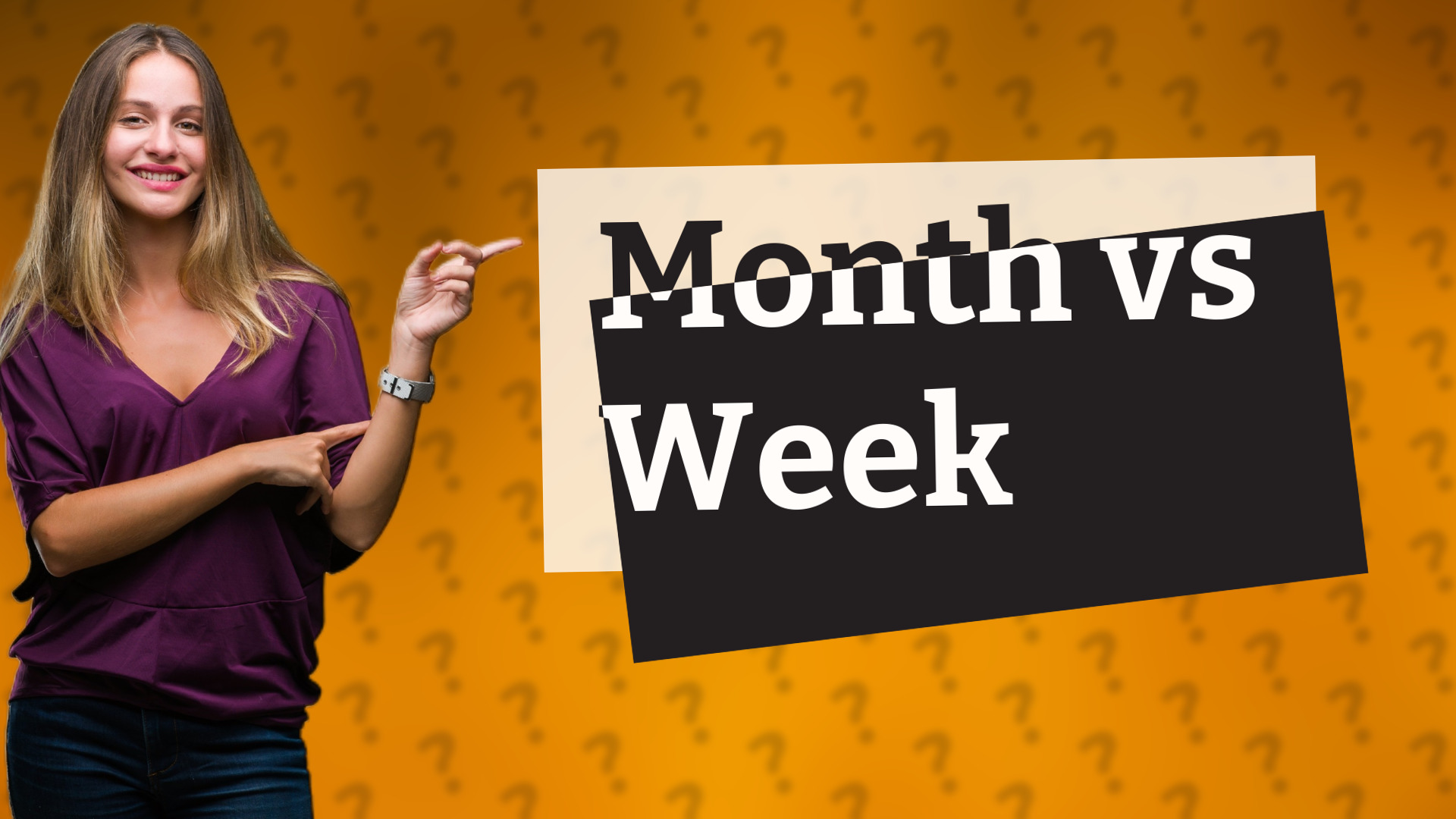 Month vs Week