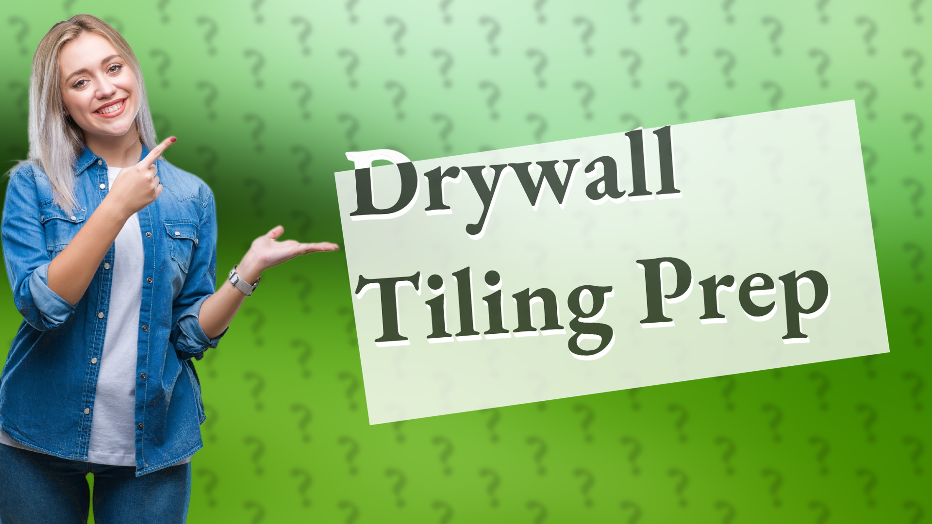 Drywall Tiling Prep