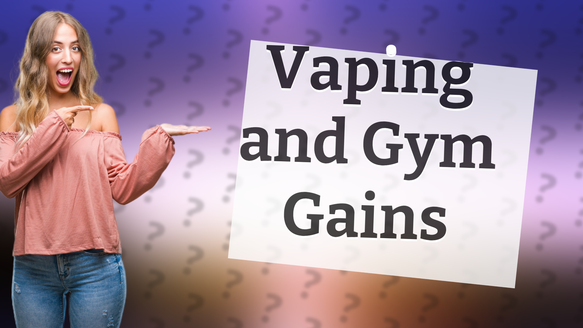 Vaping and Gym Gains