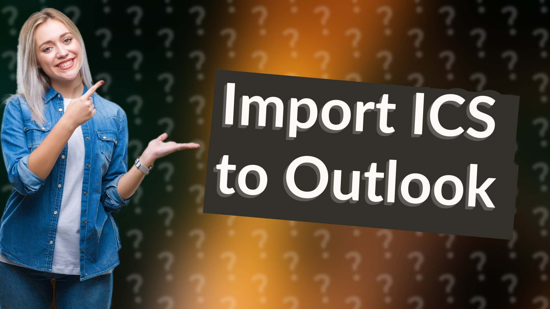 Import ICS to Outlook