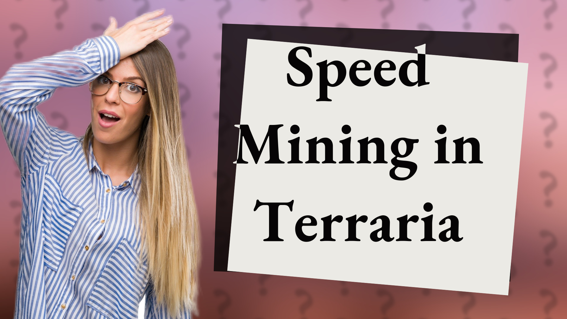 Speed Mining in Terraria