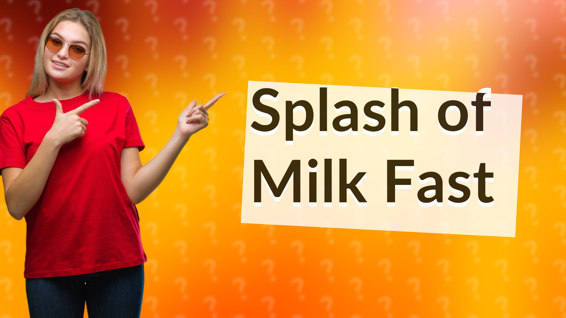 Splash of Milk Fast